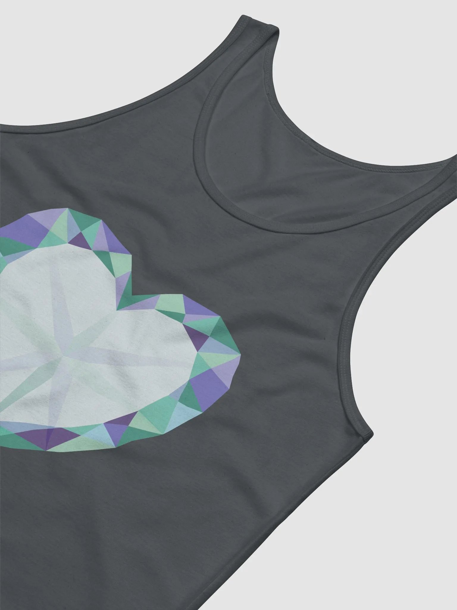 Crystal Heart Gay Pride Tank Top product image (6)