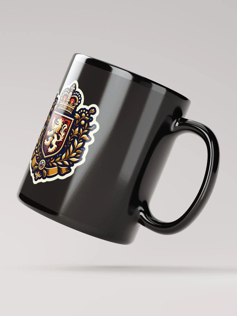 The Habsburgs Regal Emblem Black Glossy Mug product image (3)