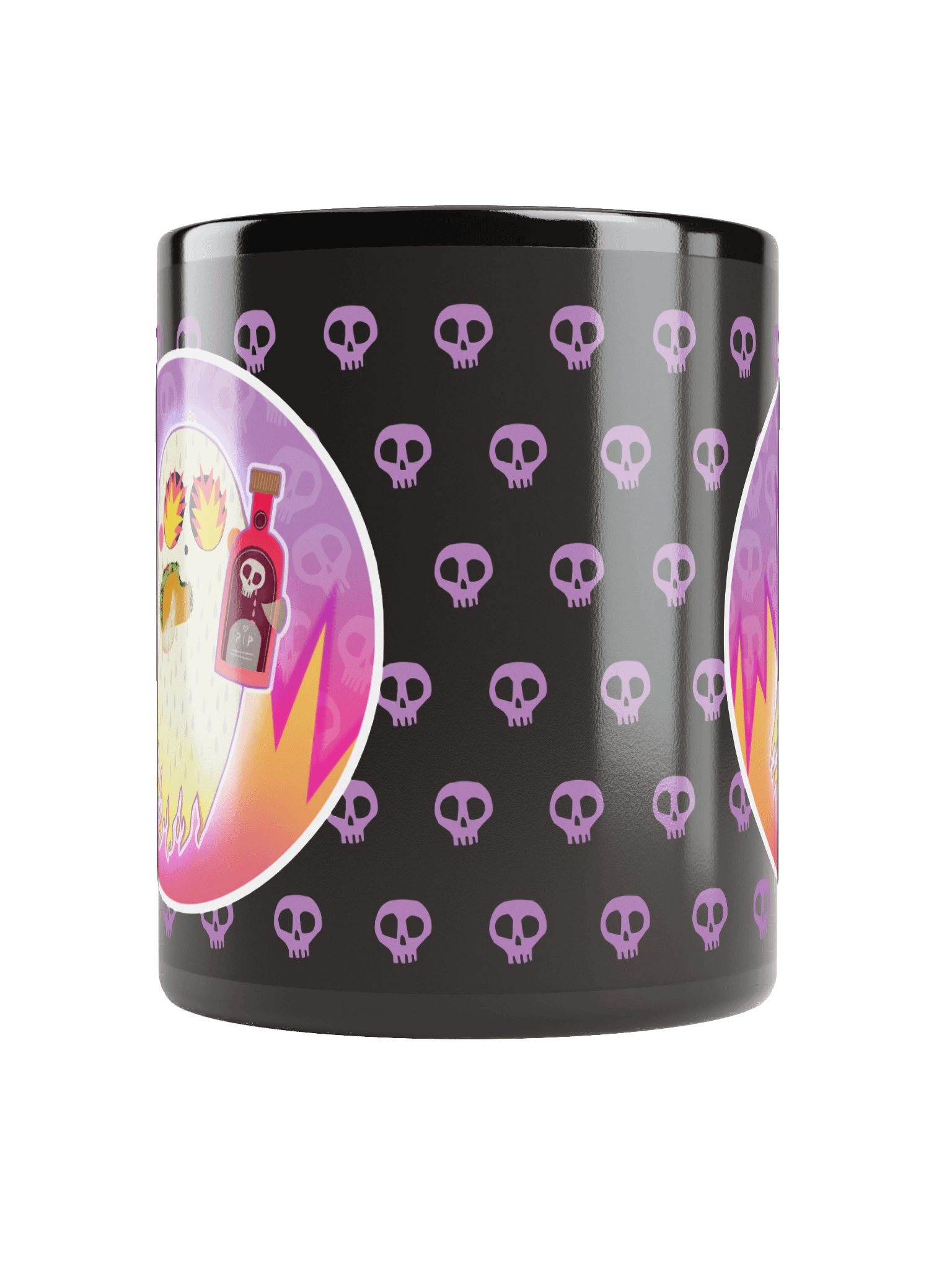 Pastel Little Ghost Hot Sauce - Black Ceramic Mug product image (2)