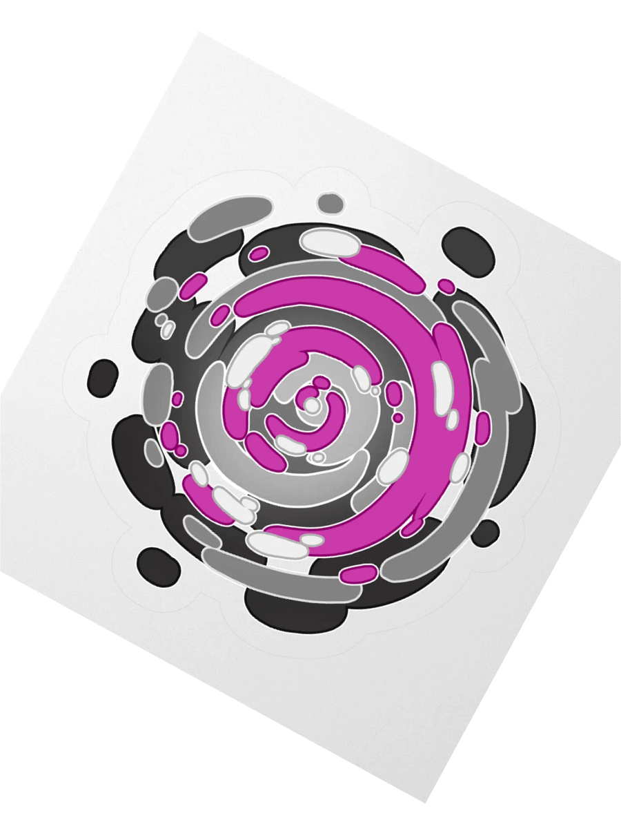 Time Warp Sticker (Asexual Pride Flag) product image (2)