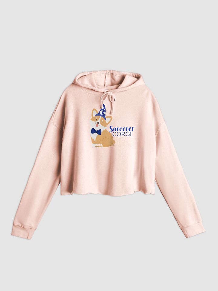 Sorcerer Corgi Crop Hoodie – Enchanting Cuteness with a Magical Twist product image (5)