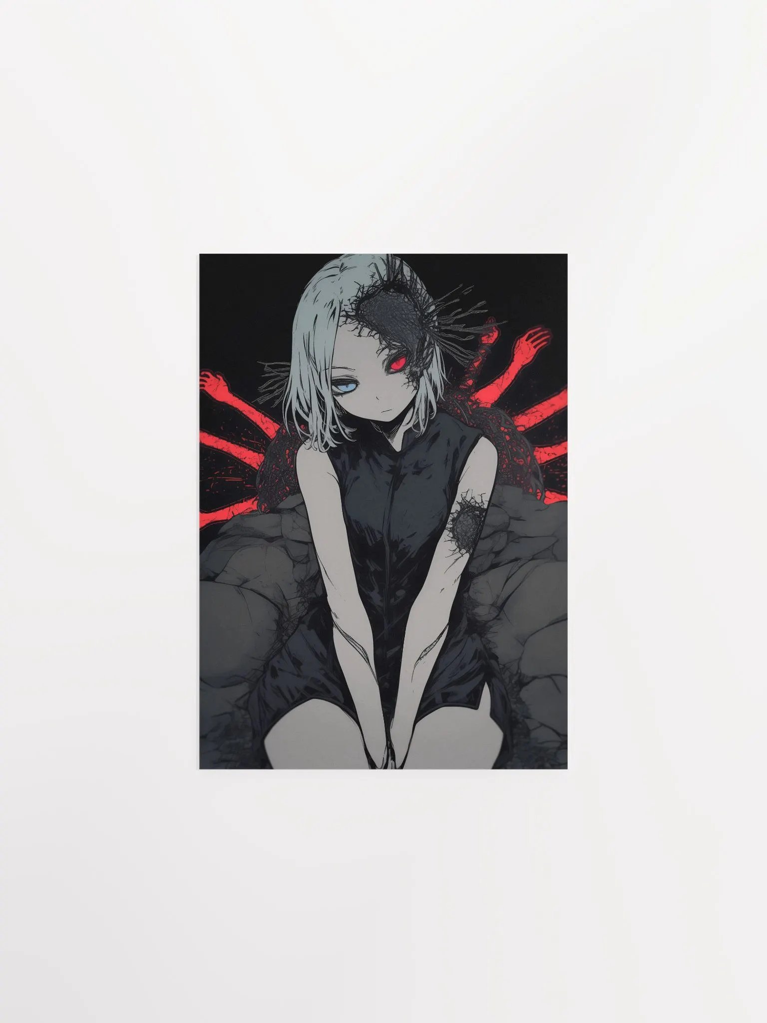 Anime Girl with Red Eye product image (1)