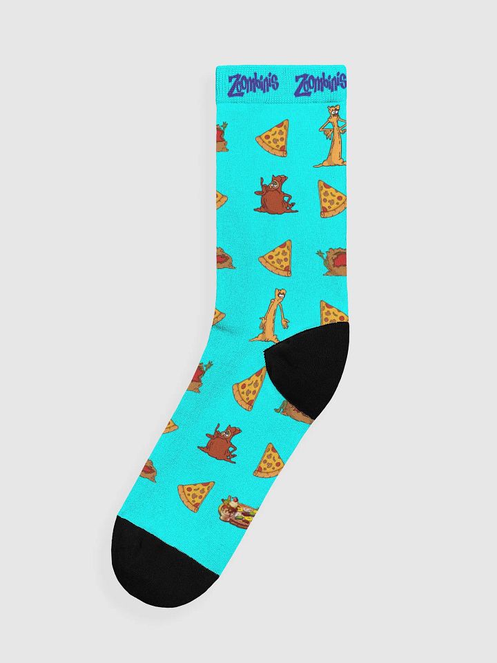 Pizza Troll Party Socks - Blue product image (1)