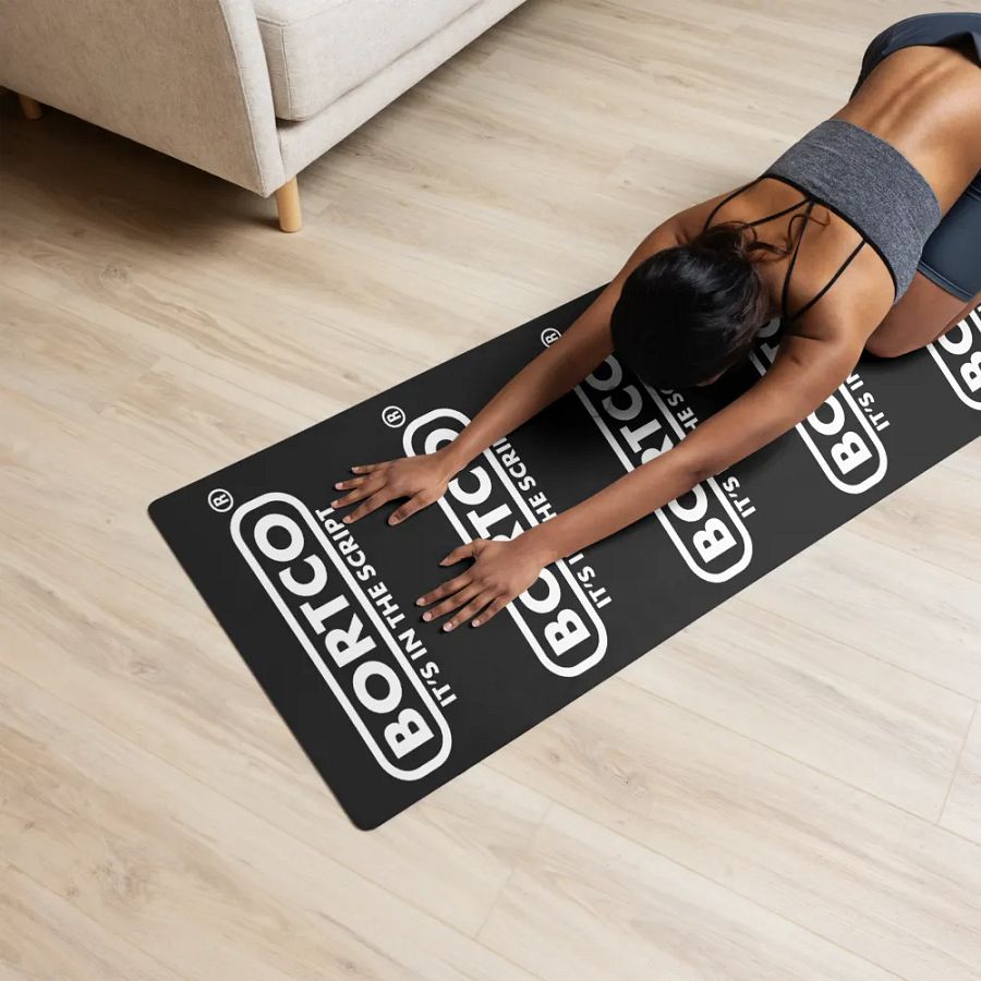 Bortco Yoga Mat Black Repeat product image (12)