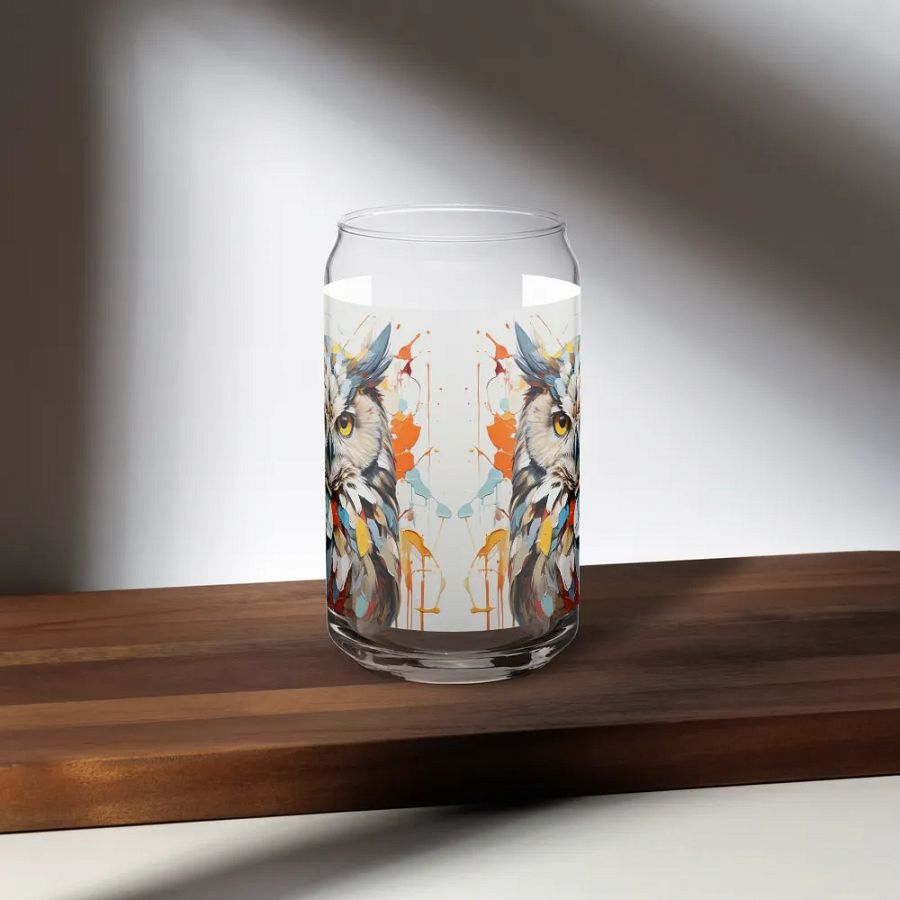 Aurora Glance Owl Glass Can Sipper product image (7)