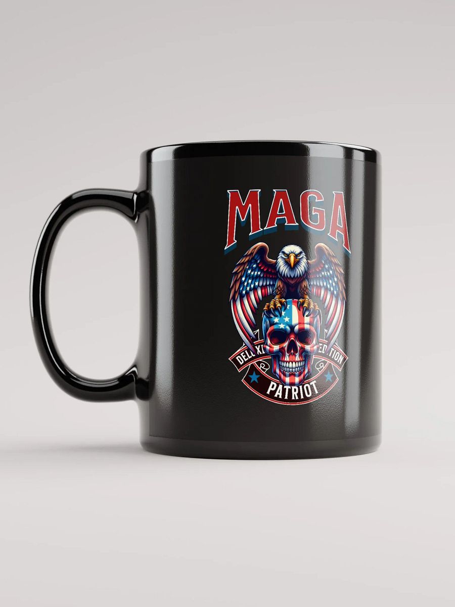 Patriotic MAGA Eagle Black Glossy Mug product image (11)