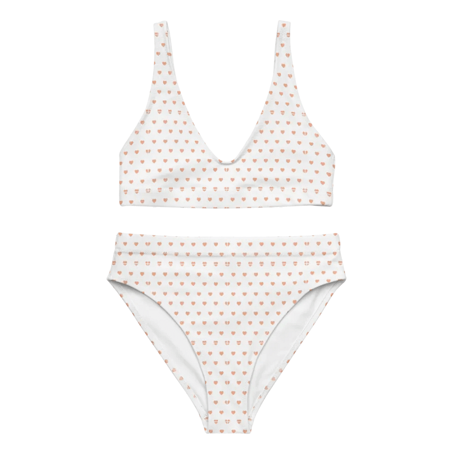 Pastel Heart Seamless Pattern High Waisted Bikini - V5 product image (3)