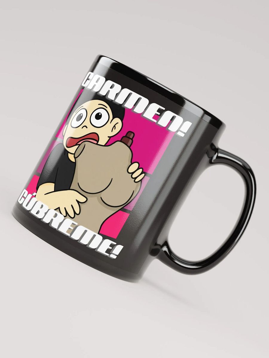 ¡Carmen Cúbreme! | Taza Negra Brillante product image (7)