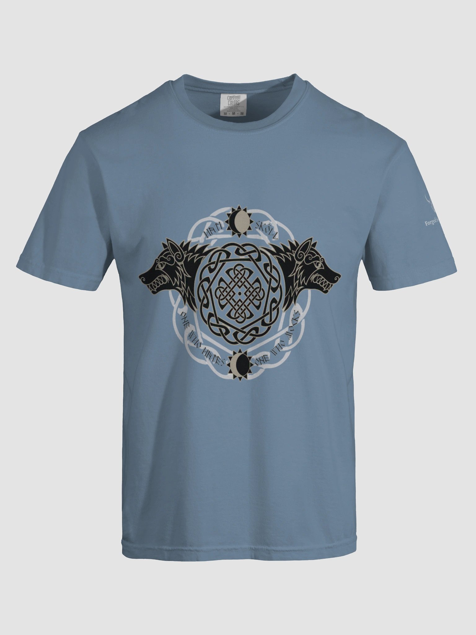 Forged In Valhalla: Skoll & Hati – Wolves of Fate T-Shirt product image (49)