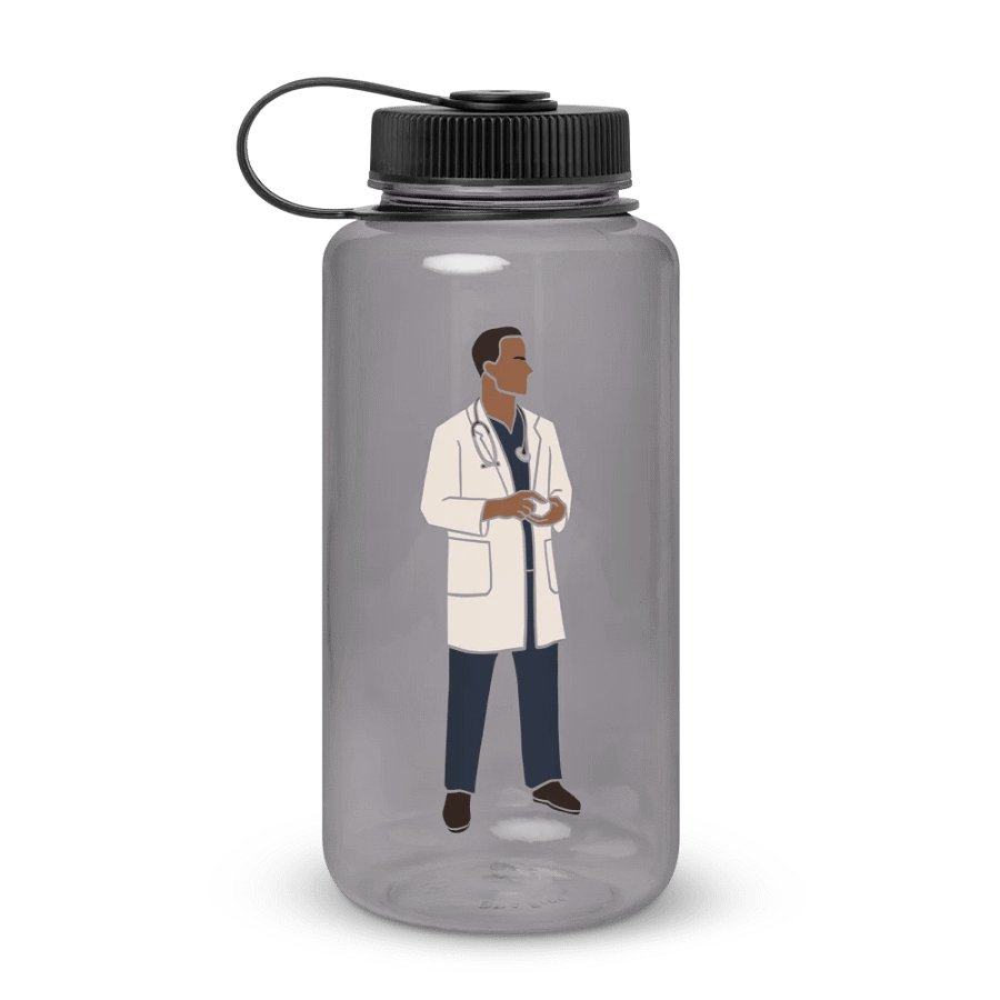 Black Doctor Water Bottle product image (1)