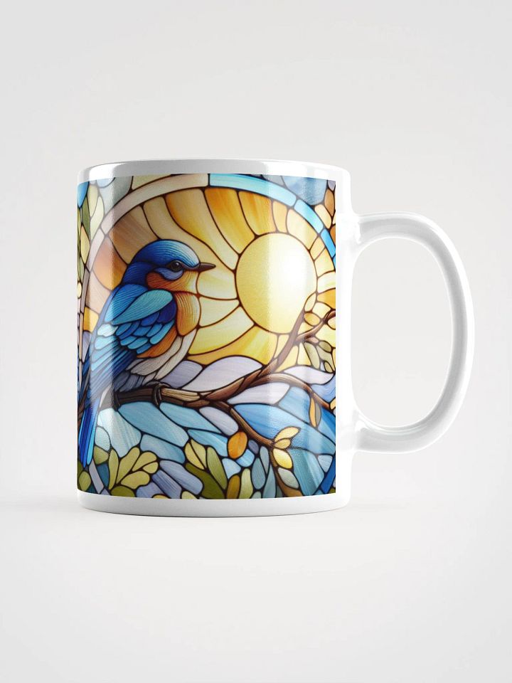 Stained Glass Bluebird Mug For Bird Lovers product image (1)