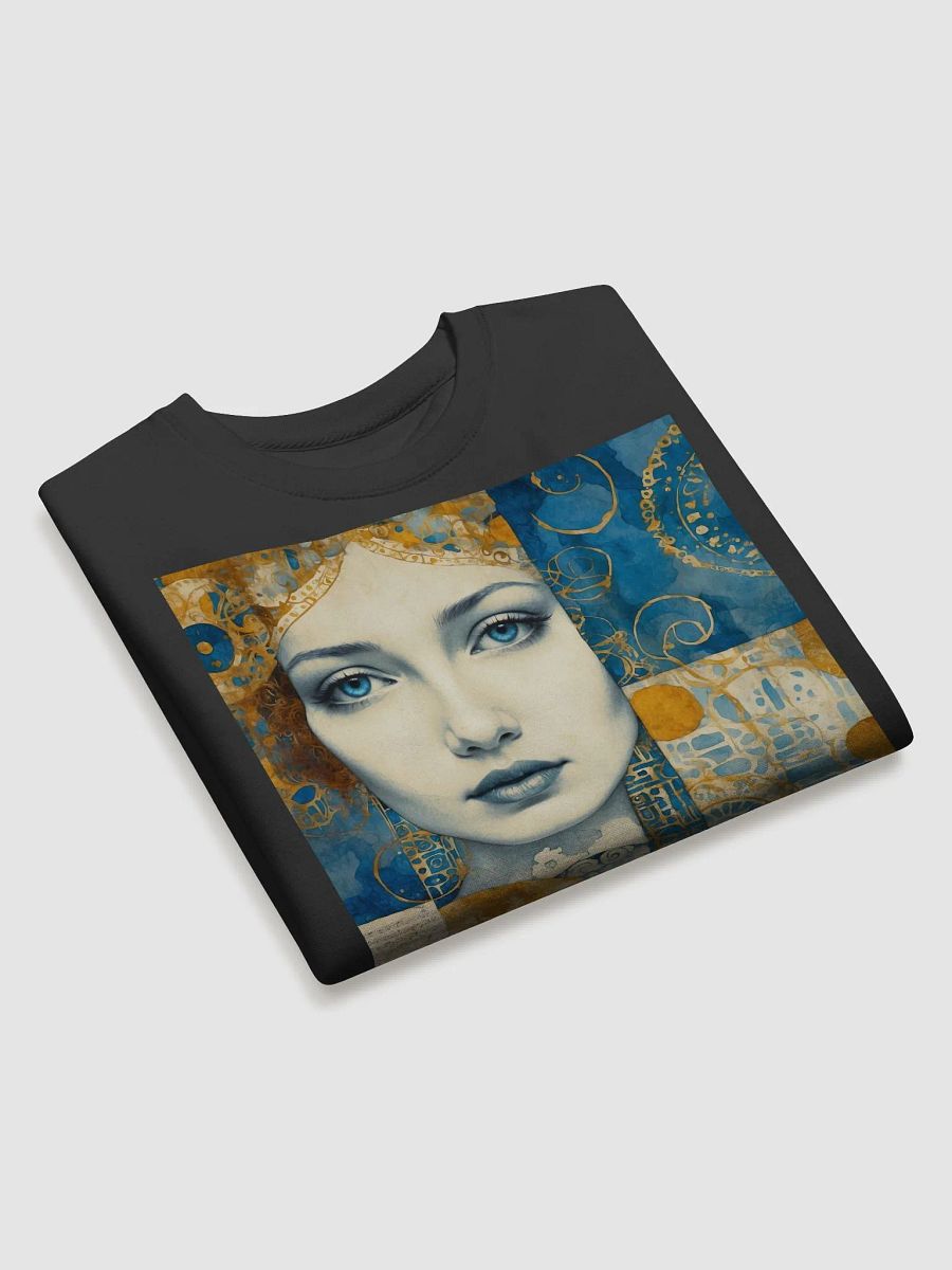 Serene Collage: Blue & Gold Premium Sweatshirt product image (4)