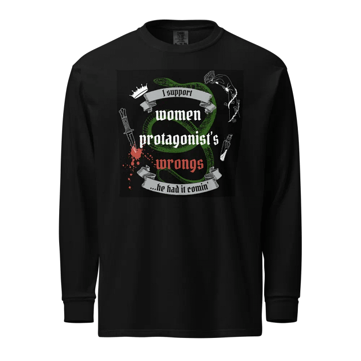 Rebellious Protagonist Empowerment Long Sleeve Tee product image (1)