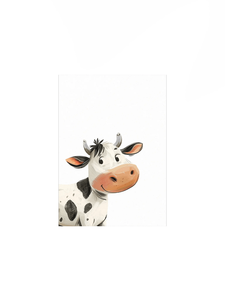 Holstein Cow Nursery Wall Print product image (2)