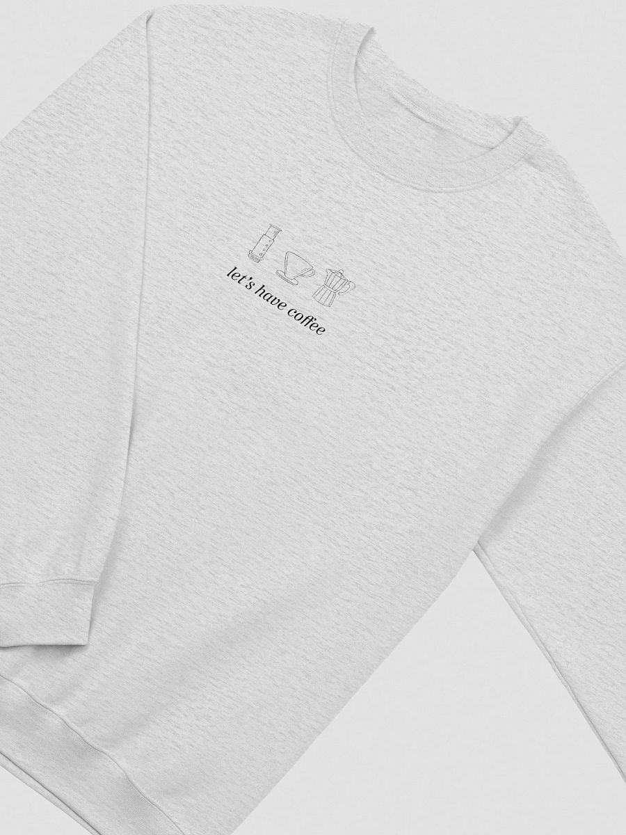 LETS HAVE COFFEE SWEATER (GREY + BLACK) product image (7)