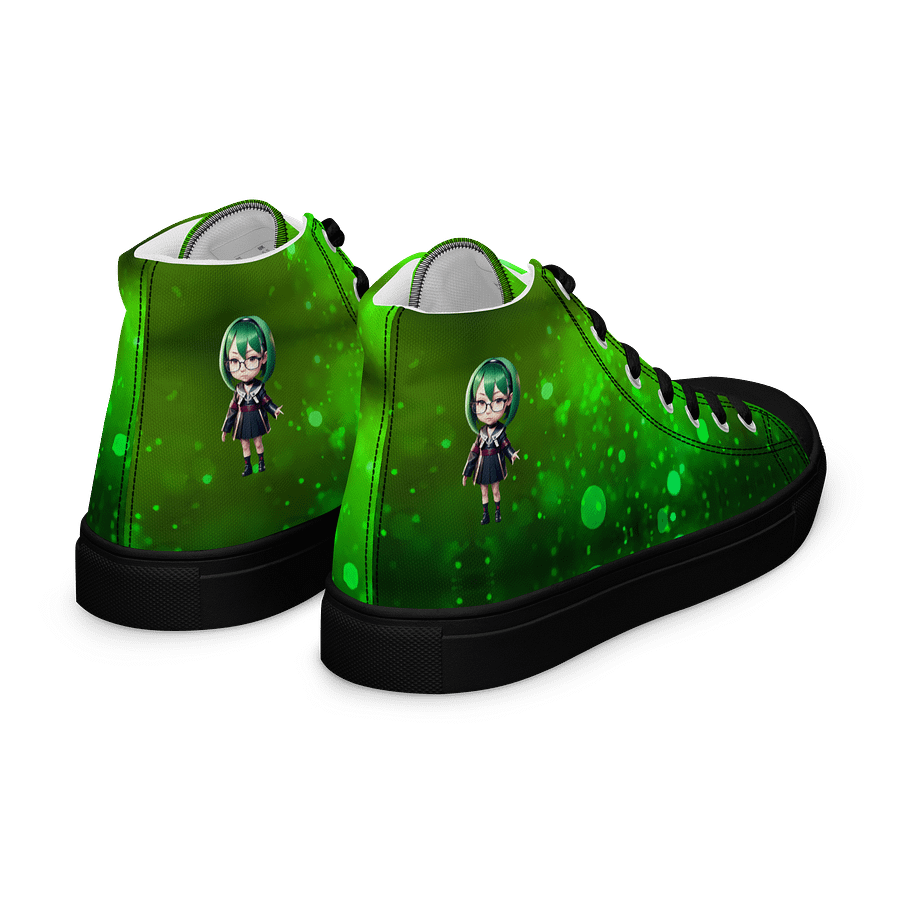 (Green CHIBI) K Women's High Top Canvas Shoes product image (7)