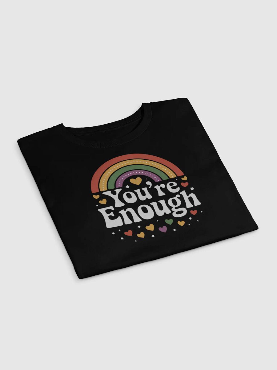 You're Enough Retro Rainbow Pride Crop Top product image (8)