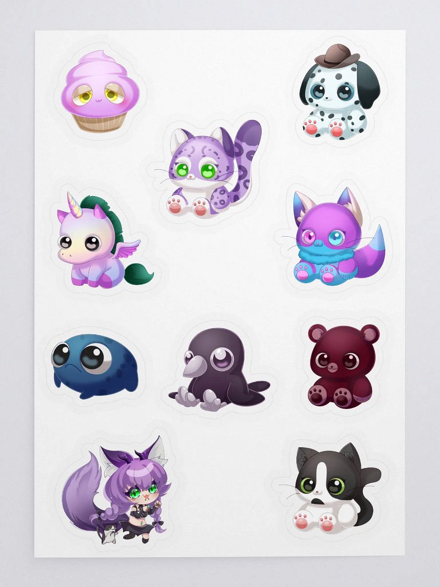 Plushie Pile Sticker Sheet product image (1)