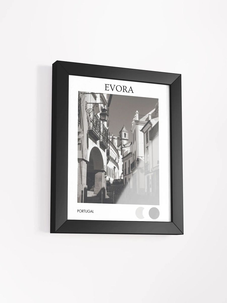 Streets of Evora - Black & White - Framed product image (2)