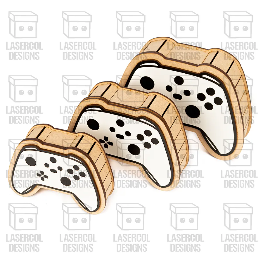 Controller Shaped Boxes Set 2 (3 Sizes) - Laser Cut Files product image (6)