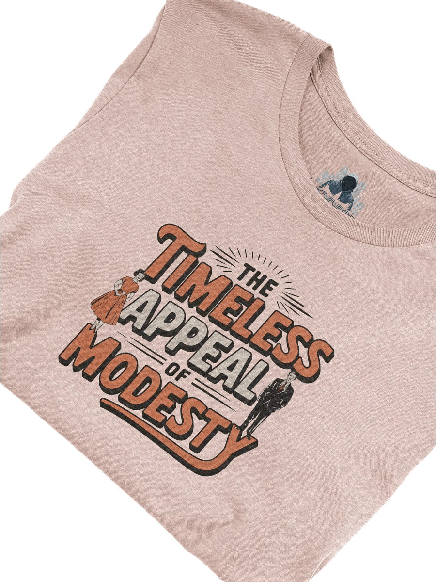 Timeless Modesty Tee, Classic Couple Gift, Elegant Matching Shirt product image (3)