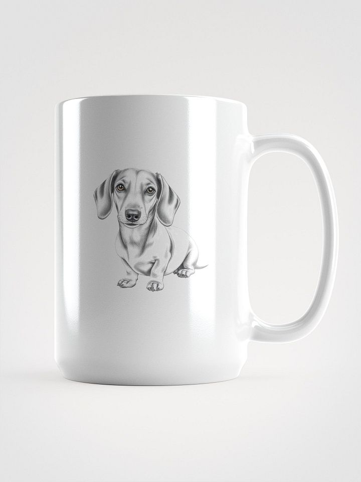 Dachshund Sketch White Glossy Mug product image (1)