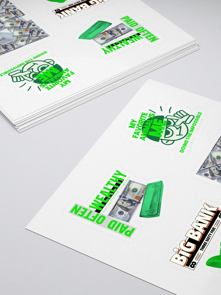 Fast MONEY GREEN Infinite Riches Sticker Collection product image (4)