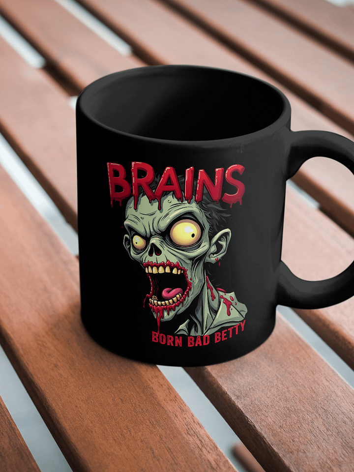 Zombie Brains Black Mug product image (1)