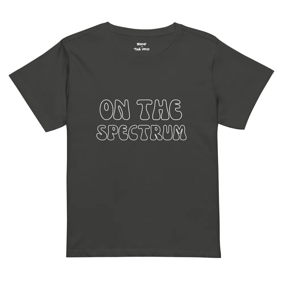 ON THE SPECTRUM (outline) printed waist-length tee product image (48)