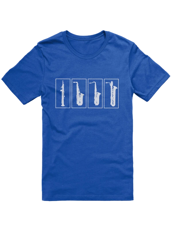 The blue saxophone shirt product image (1)