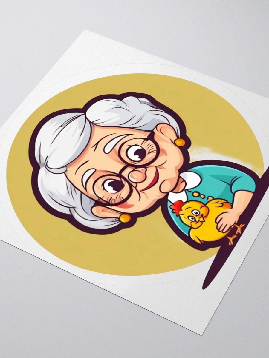 Elderly Chicken Lover Sticker Set product image (3)
