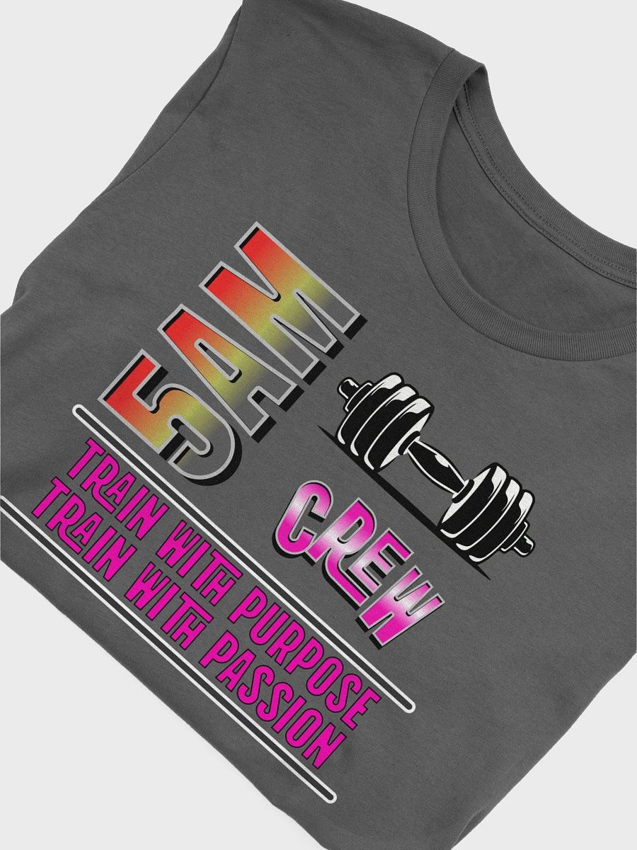 5AM Crew Weightlifting Barbell Passion T-Shirt product image (3)