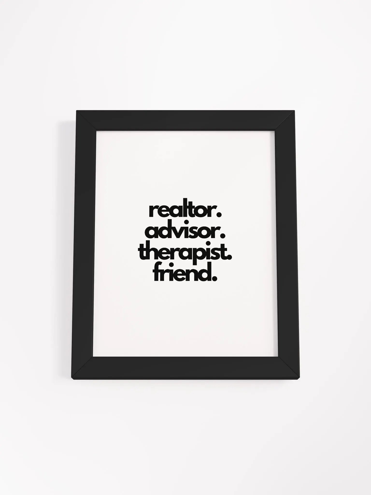 REALTOR/FRIEND Eco-Friendly Ayous Wood Framed Poster product image (16)