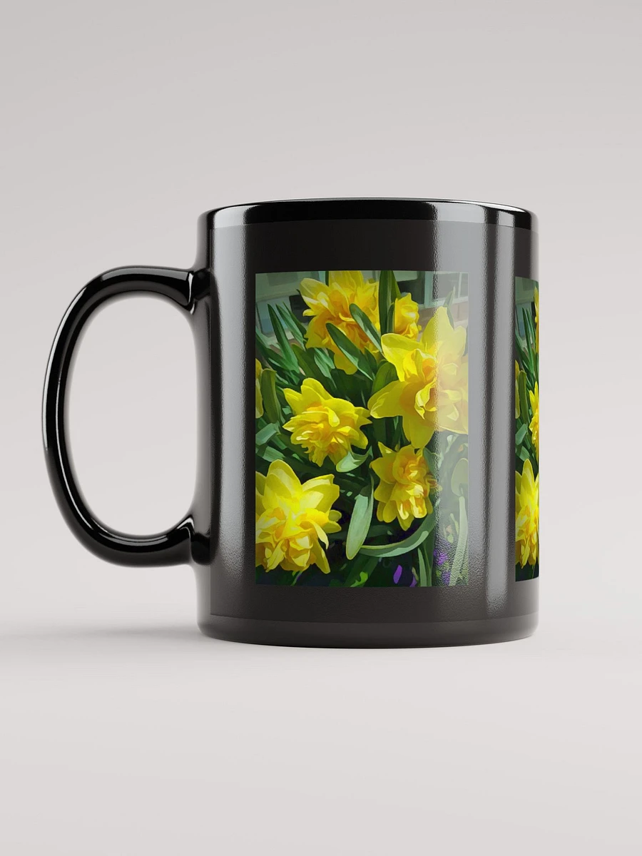 Bright Yellow Daffodils Black Coffee Mug product image (12)