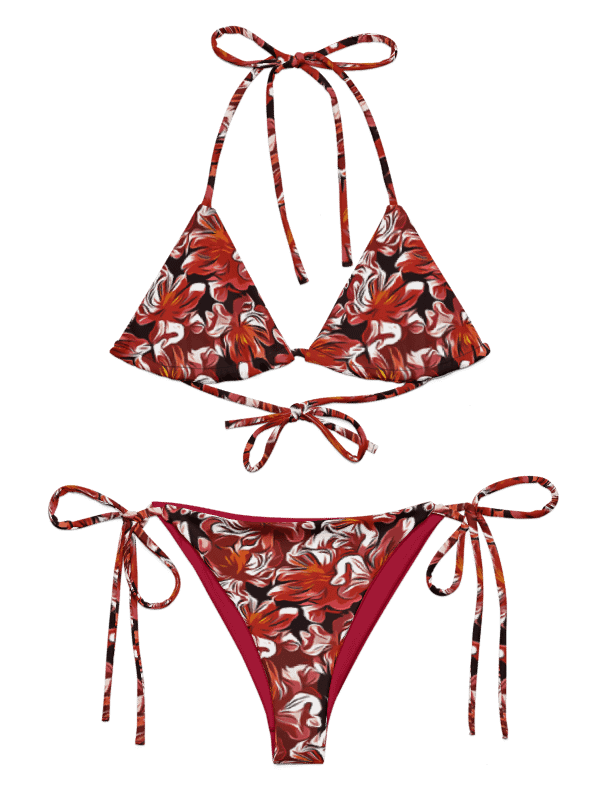 Fire Flower | Recycled String Bikini Bottom product image (8)