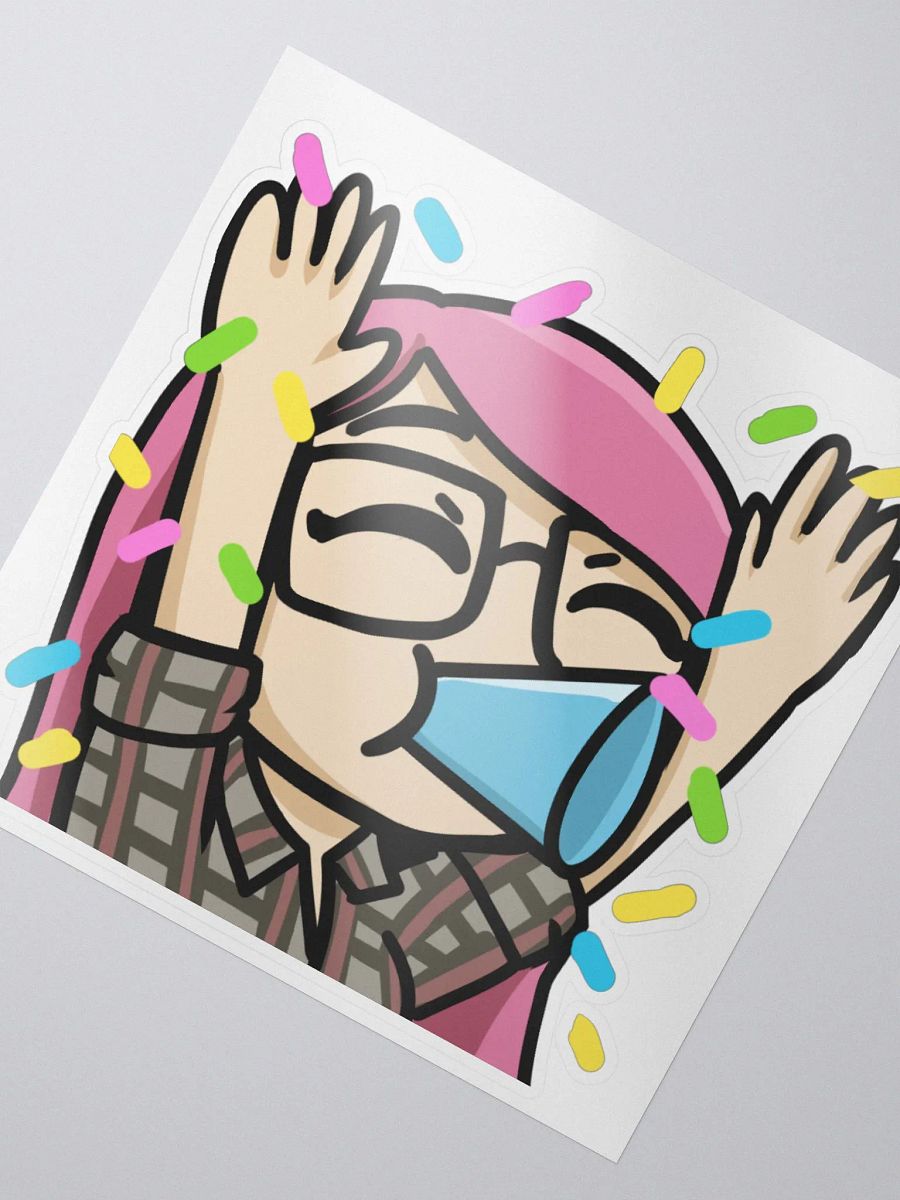 Hype Emote - Kiss Cut Sticker product image (2)