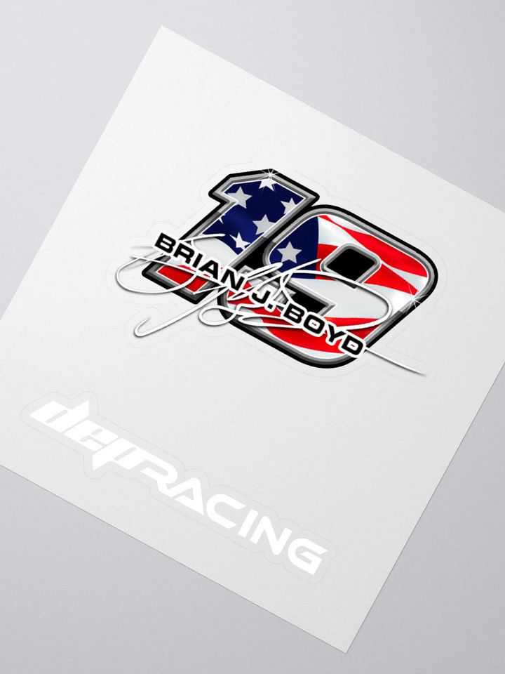 Brian Boyd #19 & DEPRacing Window decals product image (4)
