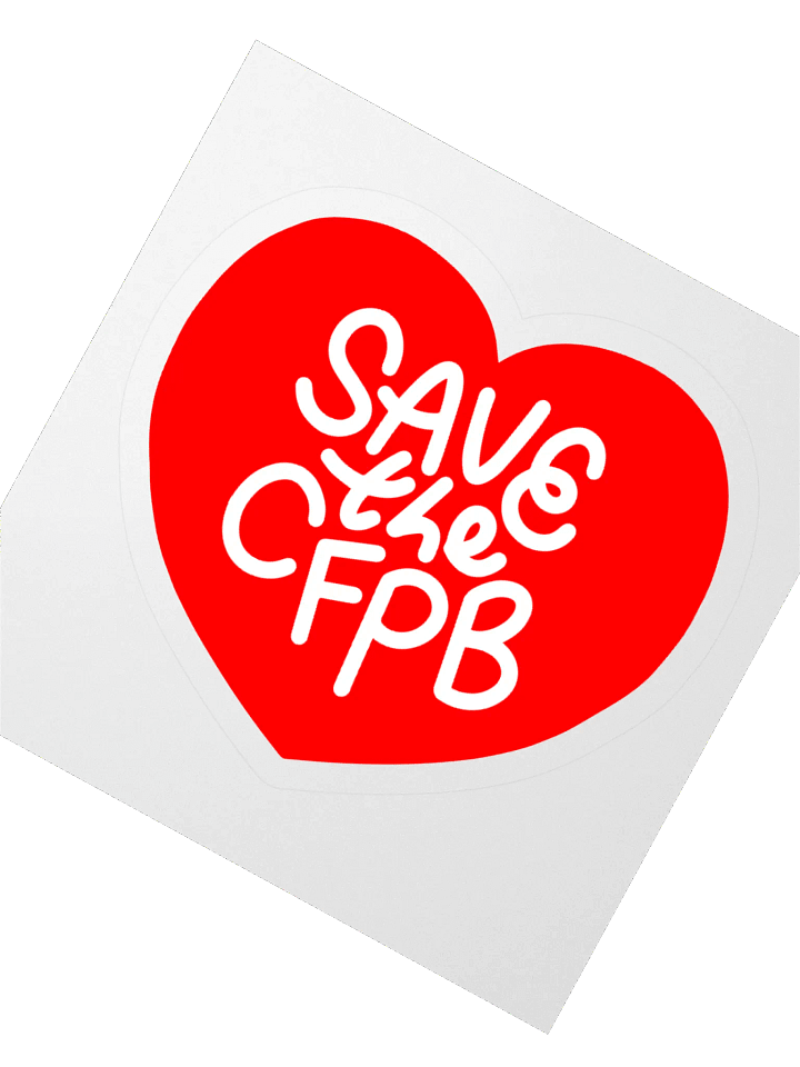 Save the CFPB Sticker (Red) product image (2)