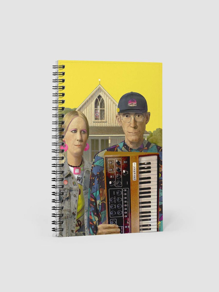 American Prophet by Frank Fonik, EDM Techno Spiral Notebook product image (3)