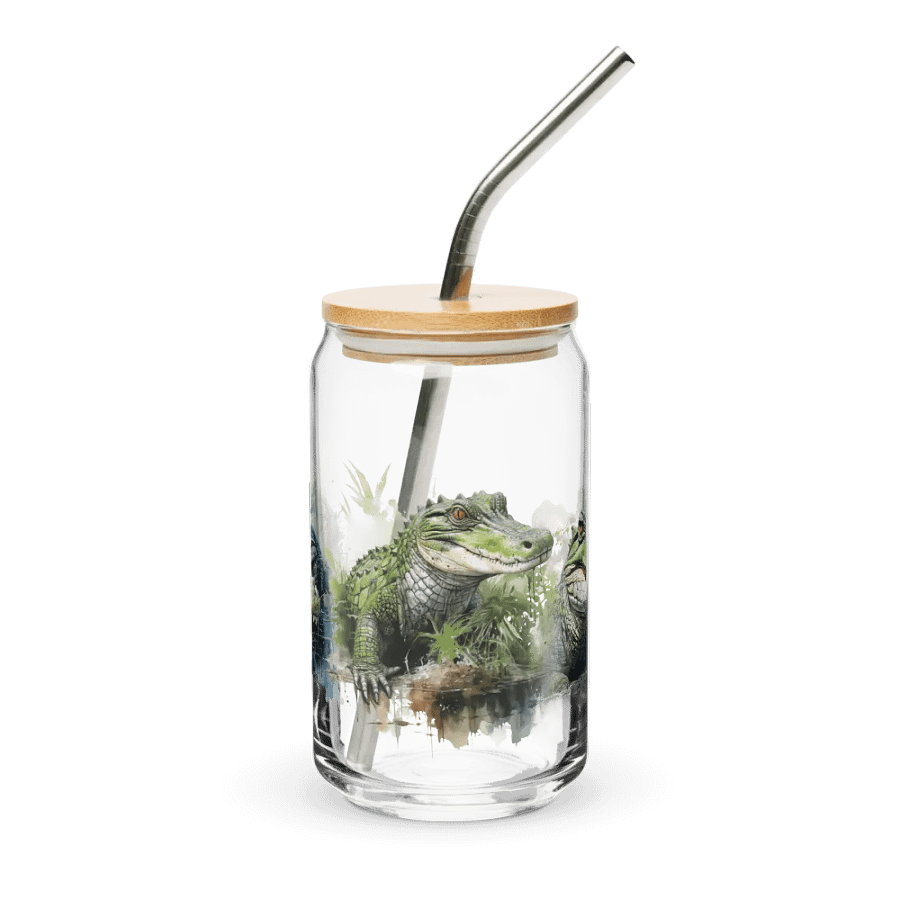 Alligator Can Shaped Glass product image (1)