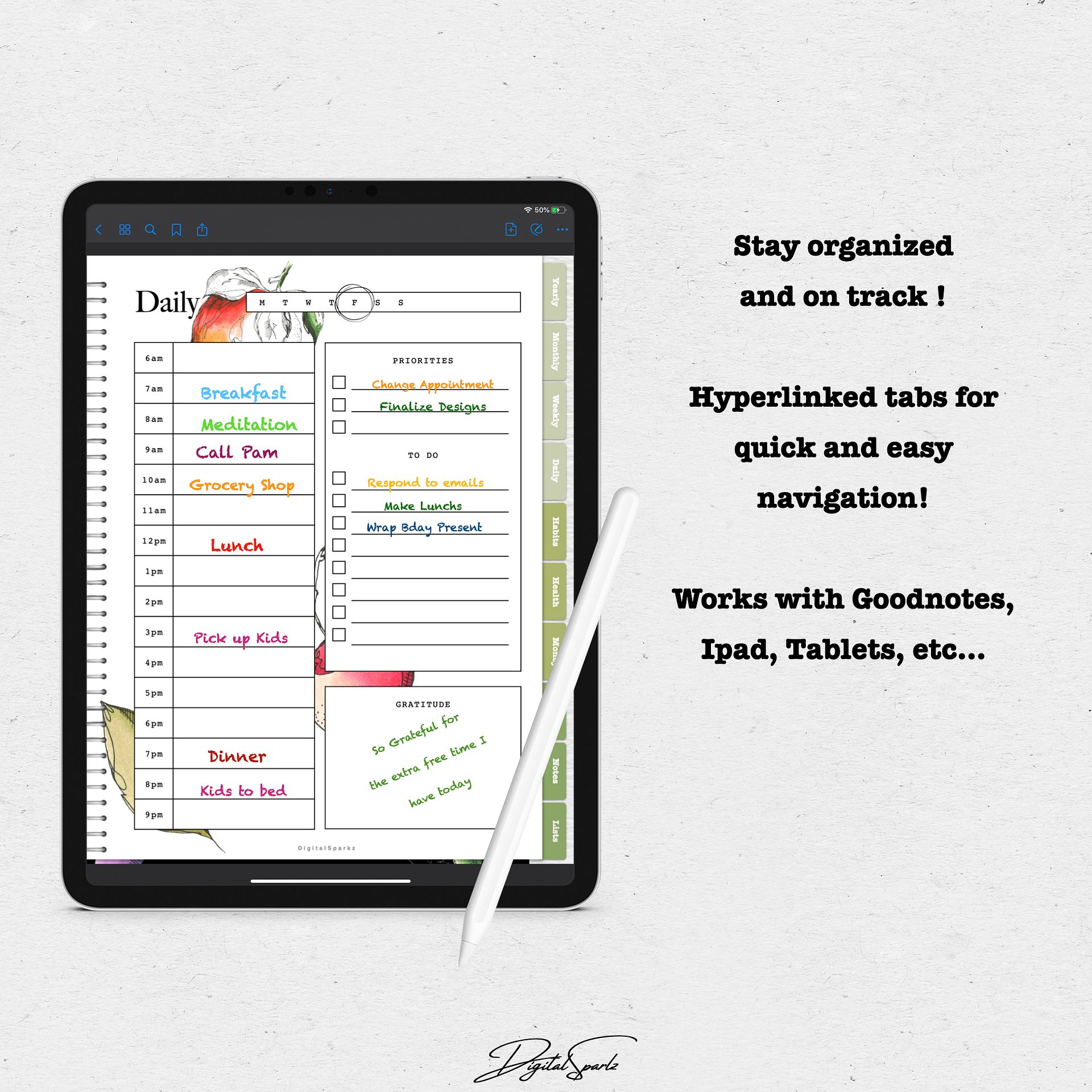 Botanical Digital Planner product image (5)