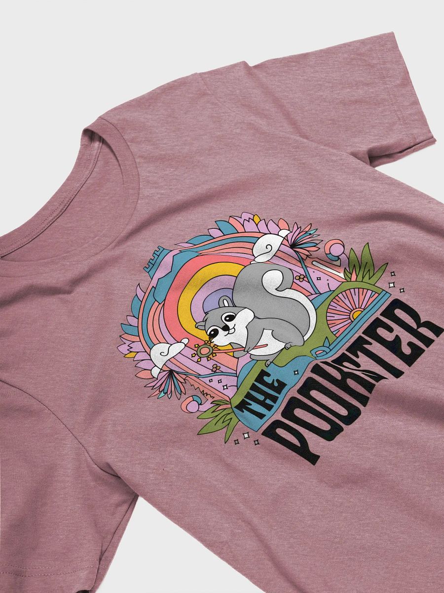 Supersoft and flattering lightweight tee: Retro Pookster Rainbow 80s product image (3)