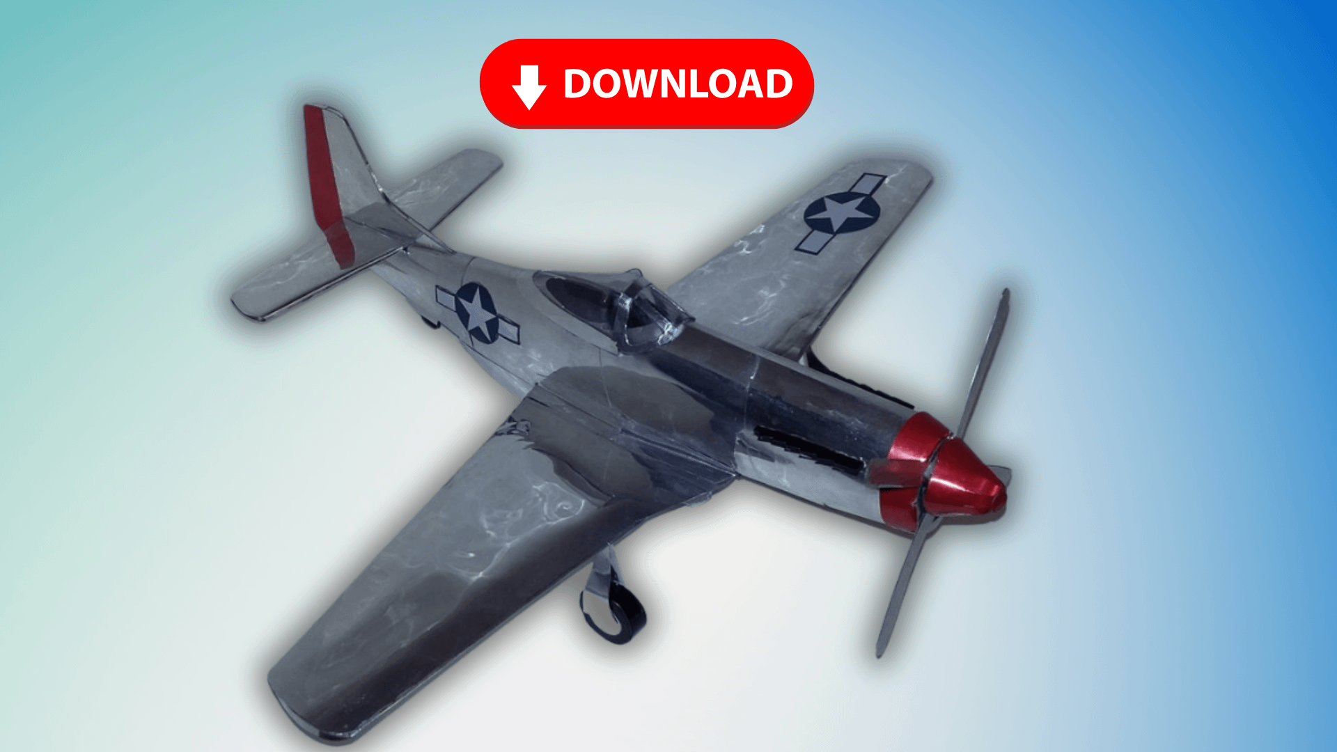 Soda Can Airplane P-51D Mustang DIGITAL Plans product image (1)