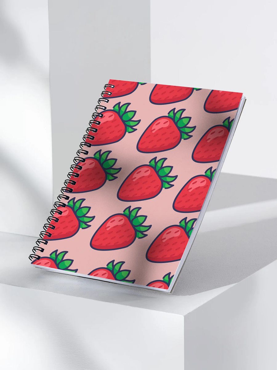 Strawberry Spiral Notebook Red product image (3)