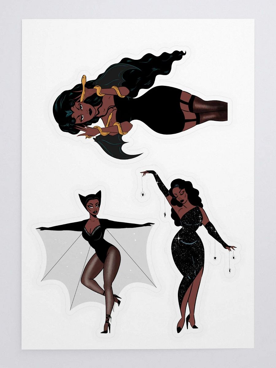 Vintage Halloween Ladies Sticker Sheet product image (3)