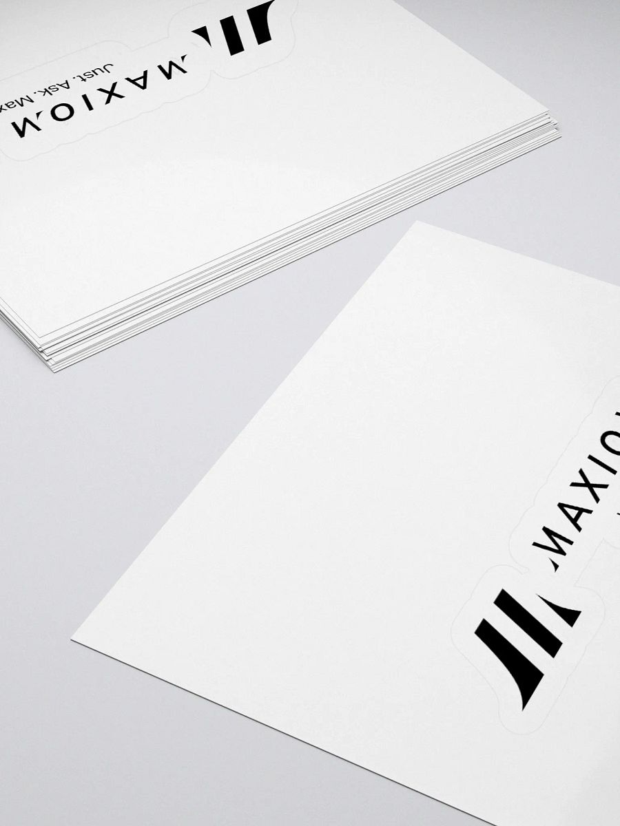 Maxiom Signature Kiss-Cut Sticker – Just. Ask. Max. product image (10)