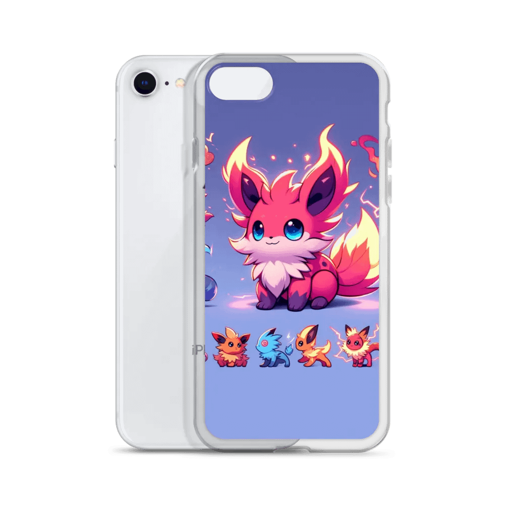 Flame Foxes Clear iPhone Case product image (51)