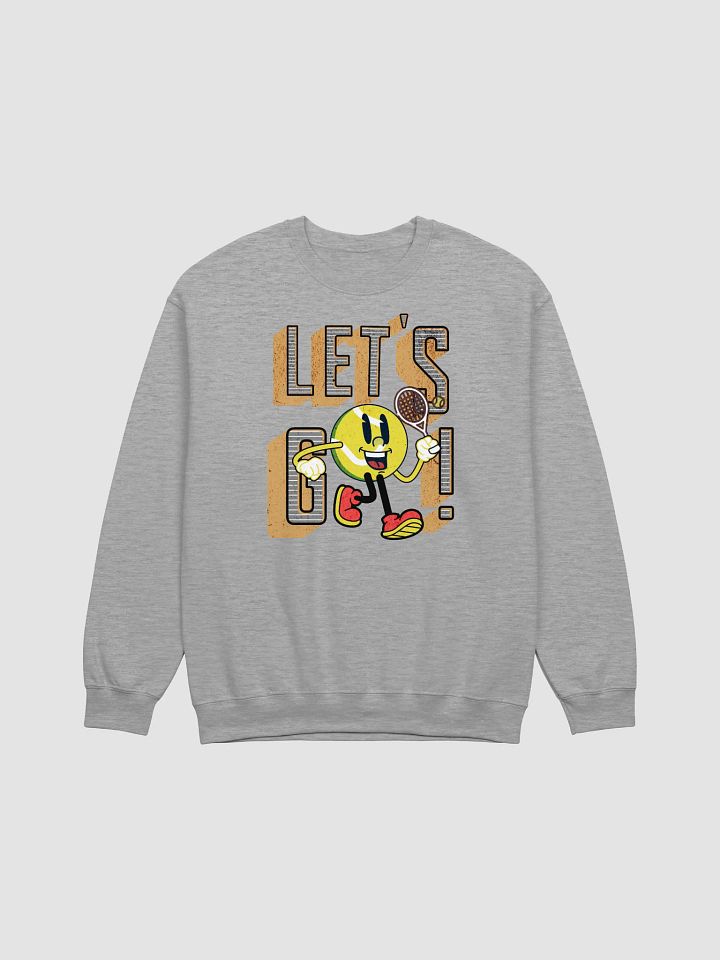 Lets Go Mascot Tennis Ball Vintage Character Crewneck Sweatshirt product image (19)