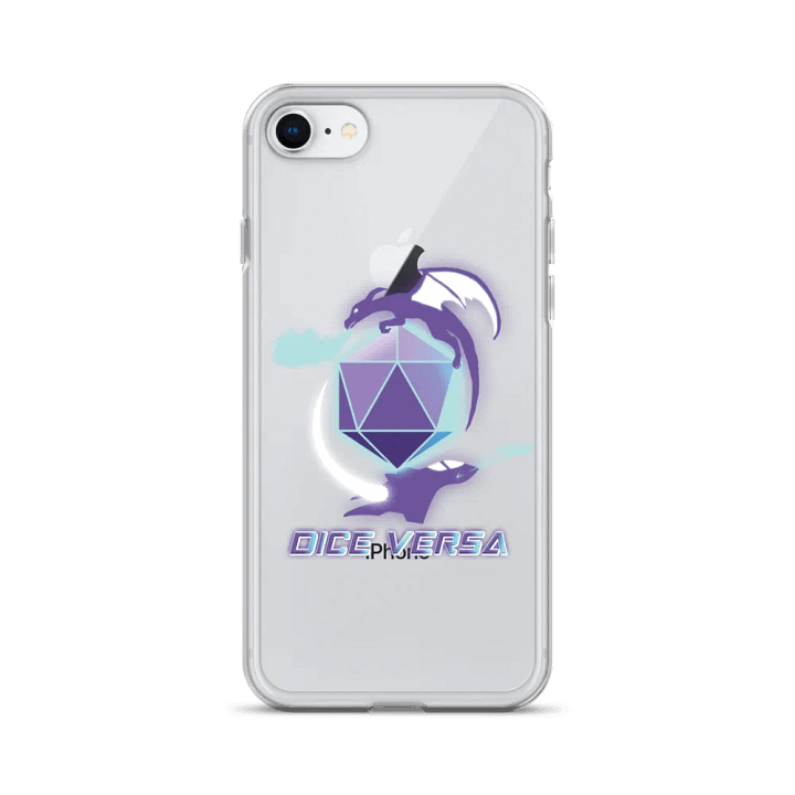 Dice Versa Logo Clear iPhone Case product image (1)