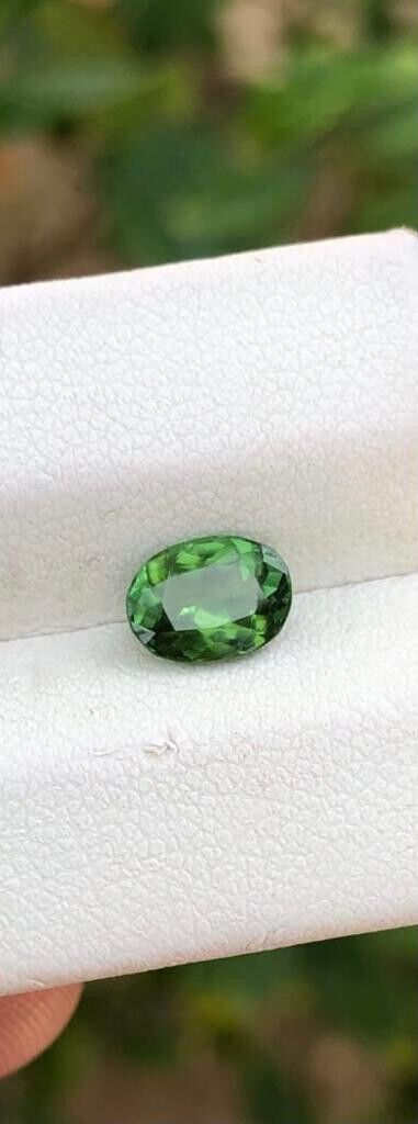NATURAL TOURMALINE GEMSTONE FOR RING OVAL SHAPED CHROME COLOR GEMSTONE, 1 CARAT product image (5)